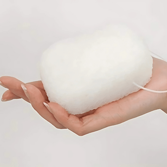 AKJAPAN Shop konjac body sponge, gentle exfoliating body scrubber with natural konjac material for smooth skin.