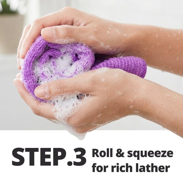 Japanese Exfoliating Body Towel – Extra Long 47" 3D Weave | Miyama Textile