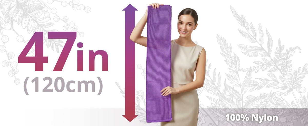 Japanese Exfoliating Body Towel – Extra Long 47" 3D Weave | Miyama Textile